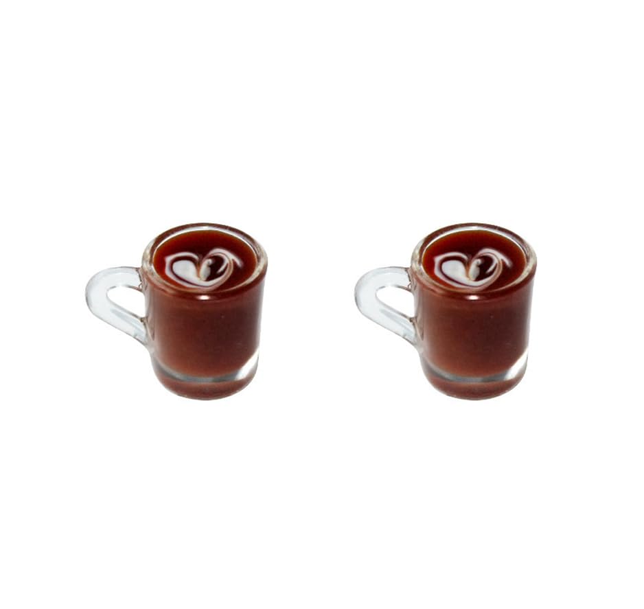 2 Pcs Miniature Coffee Cups Model Dollhouse Ornament Dollhouse Decoration Mini Decor Doll House Accessories Random Color Miniature Dollhouse...