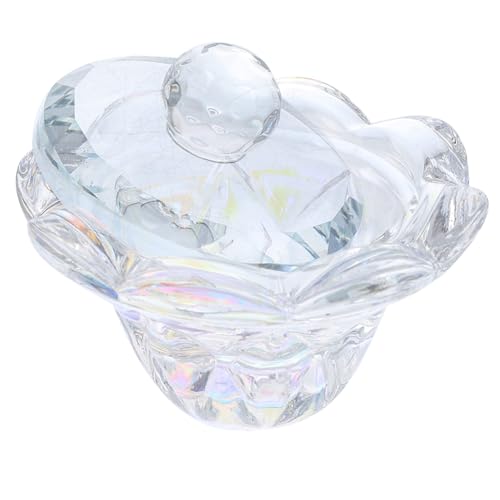 NOLITOY Unique Crystal Modeling Nail Art Cup Thick Base Manicure Supplies for Liquid Mixing