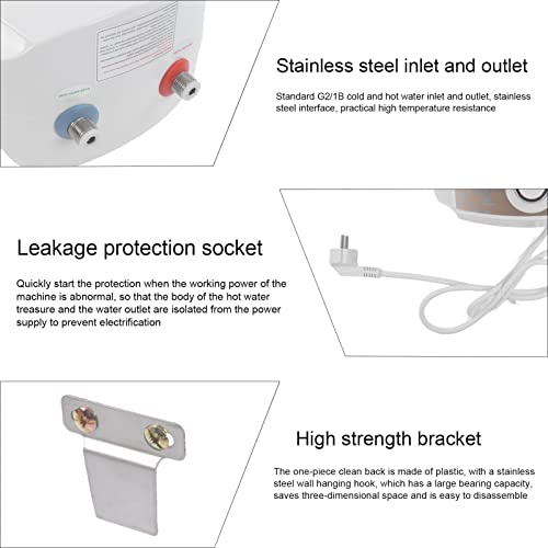 Chauffe-eau instantané de 8L cuisine et compact 1500W - 5