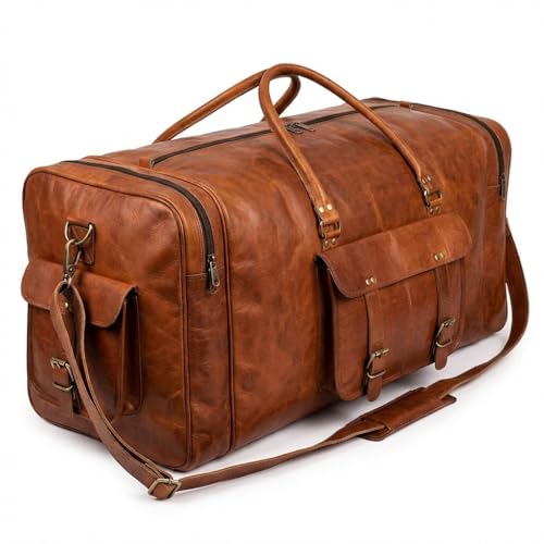 Cuero 24 Inch Handmade Leather Duffel Bag