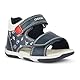 Geox Baby-Jungen TAPUZ Boy B Sandal, Navy/RED, 23 EU