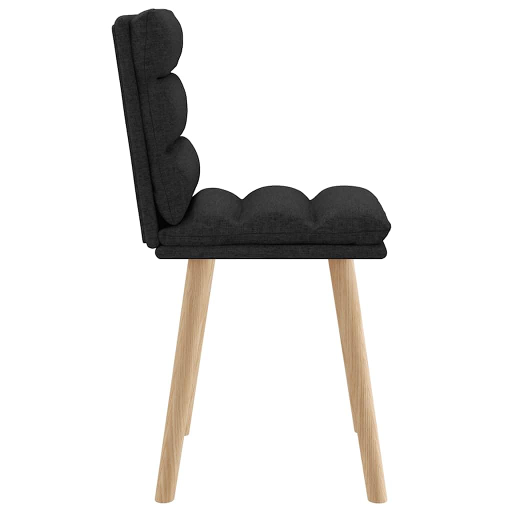 Set di 2 sedie imbottite per sala da pranzo, con gambe in legno
