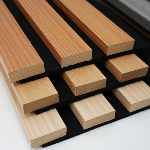 Image of Art3d Roll-Flat Acoustic Wood Slat Wall Panel, 6-Pack Sample Set, 6 Colors