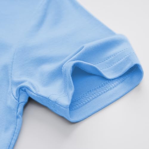 Image of BABY 2T-10Y Toddler Kids Girls Boys Soft Comfy 2pcs Set Short Sleeve Shirts and Pants Sets