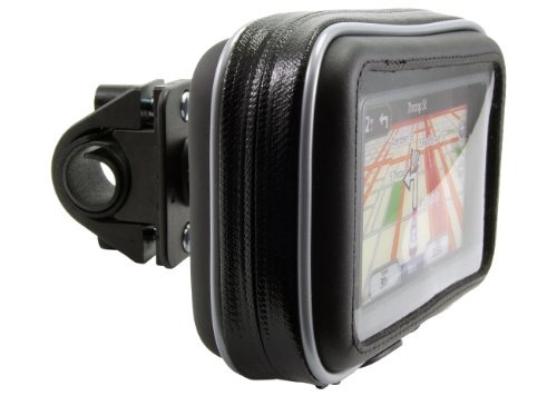 ChargerCity Sirius XM Satellite Radio Motorcycle Mount w/Water Resistant Case and Handle Bar Mount (fit bar up to 1.35 inches)
