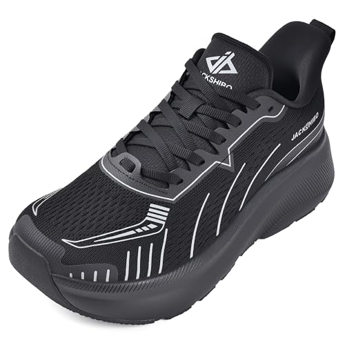Image of JACKSHIBO Wide Toe Box Shoes Women Slip on Arch Support Sneakers | Running Athletic Walking Tennis Slip in Plantar Fasciitis Orthopedic Ortho Hands Free Shoes Zero Drop Cushion Thick Sole
