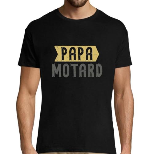 T-Shirt Homme Papa Motard vêtement décontracté pour sorties moto
