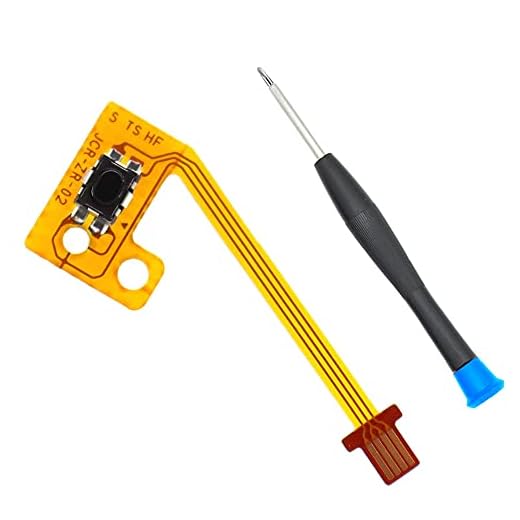 MMOBIEL Cable flexible de cinta de botón ZR compatible con el mando Joy-Con de la Nintendo Switch. Incluye destornillador de tres puntas