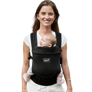 GROWNSY Baby Carrier Newborns to Toddlers, Ergonomic Baby Toddler Carrier Slings Wraps with Head Support, Easy to Wear,Infant Carrier Baby Gift,Travel and Hiking Friendly, for Babies 7 to 44 lb(Black)