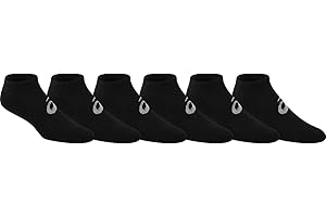 Invasion ASICS 6-Pack No Show Socks Anti-Microbial Comfort Band With Seamless No Slip Grip