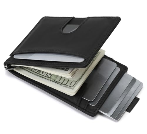 Slim Wallet For Men,RFID Credit Card Holder Wallet With Money Clip, Minimalist Bifold Front Pocket Wallet2