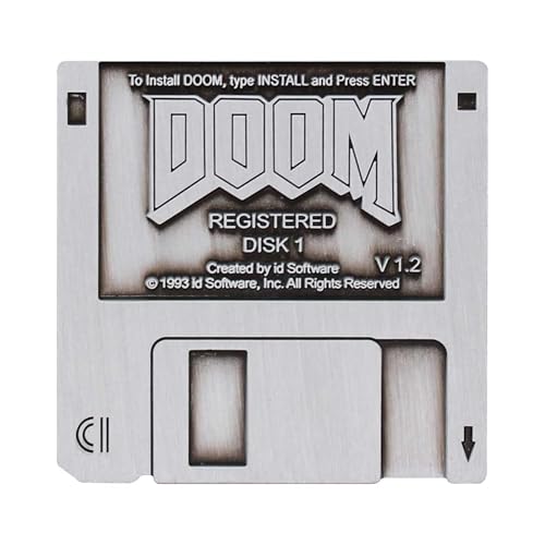 DOOM�t���b�s�[�f�B�X�N����Ńs���o�b�W�B, 45 x 45mm, ���� �S��