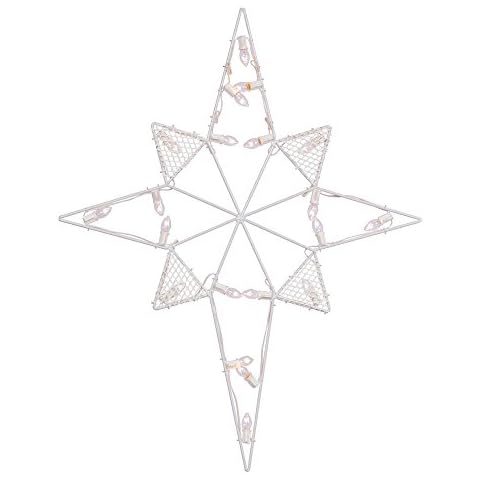 Vickerman 39" Bethlehem Star Nativity Silhouette Lighted Wire Frame Christmas Yard Art Cover