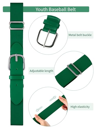 Image of Baseball Socks and Belt Set Cotton Youth Softball Socks for Boys Girls