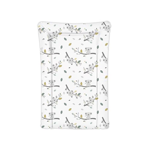 Baby Changing Mat, Deluxe Koala Bear Print, Large Waterproof Change Mat, Easy Wipe, Unisex Soft Padded Premium Travel Friendly Tiny to Tots Nappy Changing