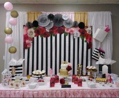 Fivan White And Black Stripes Print Cotton Polyester Photography Background Ff-088 #TOP4