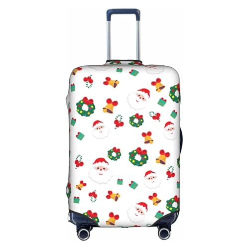Travel Luggage Cover Christmas Santa Cute Bell Gifts Fashion Washable Baggage Suitcase Protector Fit For Luggage Medium