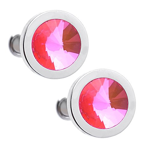 カフス専門店 CUFF ライトローズ スワロフスキー カフス カフスボタン カフリンクス n00183