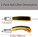2 Pcs Staple Remover Tool Heavy Duty Staple Puller Upholstery Staple Remover for Office,School and Home