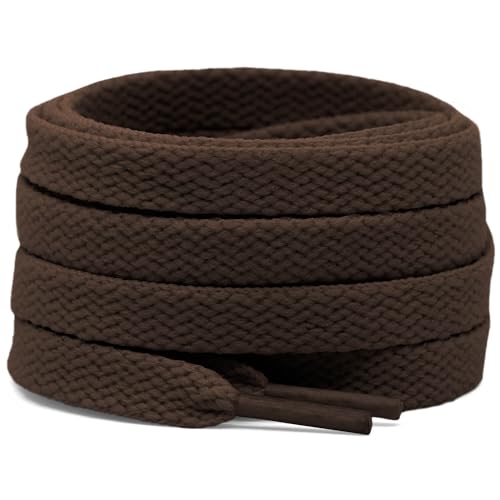 Image of DELELE 2 Pair Super Quality 24 Colors Flat Shoe laces 5 /16 inch Wide Shoelaces for Athletic Running Sneakers Shoes Boot Strings