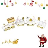 【Cenador de calidad superior】: nuestro juego de minitrenes de Navidad está hecho de cenador de alta calidad, que es duradero, reutilizable, ligero e irrompible en comparación con las decoraciones tradicionales de vidrio o plástico. Estos juegos de trenes también pueden colocarse de manera estable sobre la mesa, junto a la cama, el escaparate y debajo del árbol de Navidad.