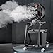 Ventilador nebulizador oscilante de 90", Tanque de Agua Grande de 11 galones, Ventilador de Pedestal Industrial con Ruedas, Ventiladores de pie de Alto Volumen de Aire de 5300 m³/h