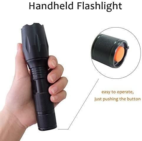Modoao Tactical Torch Flashlight 5 Pack Outdoor Zoomable 1500 Lumens Handheld Tactical Flashlight with 5 Modes - Image 3