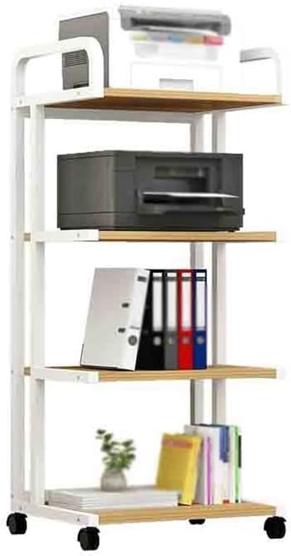 YAYAOVP-24927 デスク用プリンタースタンド ミニマルデザイン オフィス収納ラック 多層フロアスタンディングモバイルストレ