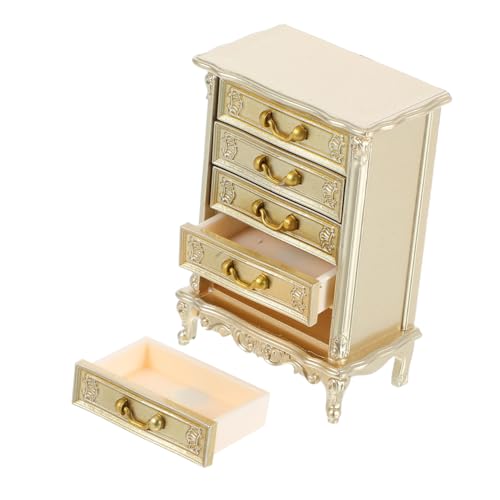 TOYANDONA Vintage Nachttisch und Wohnzimmer Sideboard Realistisches Zubehör für Kreatives Spiel und Dekoration