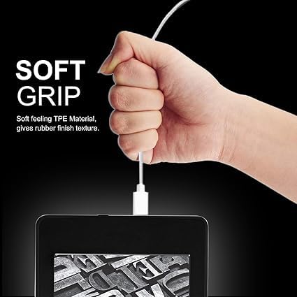 Image of Original Type C to USB Cable 1m White PD Cable, Super Fast Charging, Data Sync Compatibility for iPhone 15, Samsung, OnePlus and Others (APR192)