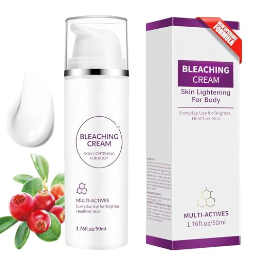 VicGFHS Skin Bleaching Cream, Skin Lightening Cream, Dark Spot Remover for Body, Elbows, Knees & Intimate Areas, Moisturizing Formula with Vitamin C, Lightweight & Fast Absorbing, 1.76 fl oz