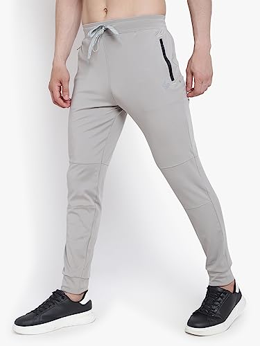 Image of John Ally Jogger Trackpant for Men with Two Zipper Pockets and Premium Fabric. Sweat Wicking, Stretchable for Gym, Yoga, Training, Sports, Running and Casual wear.