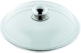 Der Glasdeckel ermöglicht es den Garvorgang zu beobachten. Er hat keine Dampföffnung