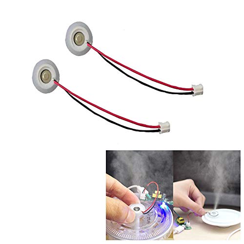 Comidox 2PCS Ultrasonic Mist Maker Transducer Fogger Ceramics Discs Humidifier Diffuser Replacement Parts DIY Kits D16mm 113KHz DC 5V 300mA