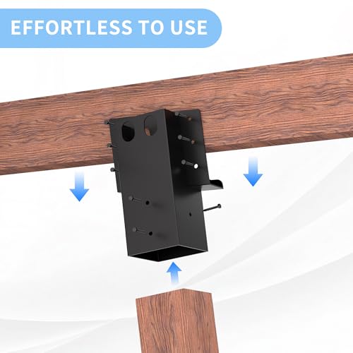 MIXXIDEA Deer Stand Brackets 4x4, Compound Angle Brackets, 4 Pack - image 6