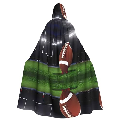 ZHAOUR American Soccer (1) Disfraz de capa con capucha para Halloween, unisex, para adultos, para cosplay, fiesta, bruja, Jedi, mago