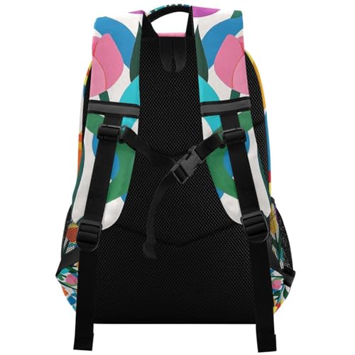 KLL Colorful Flower Beautiful Designed state bags kids backpack with chest clip book bags for boy mochilas para ni?as de 10 a?os2