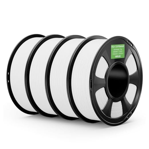 DEEPLEE PLA+ 2.0 Filament 1.75mm, Stronger Toughness 3D Printer Filament, White 4KG, Upgrade PLA Plus 3D Printer Filament, High Speed PLA+ Filament for Most FDM 3D Drucker