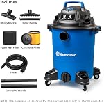 Vacmaster 4 Hauteur maximale HP 8 Gallon Aspirateur sec humide Léger Suction puissante Boutique sous vide avec fonction de souffleur pour les cheveux de chien, Garage, Voiture,Accueil & Atelier
