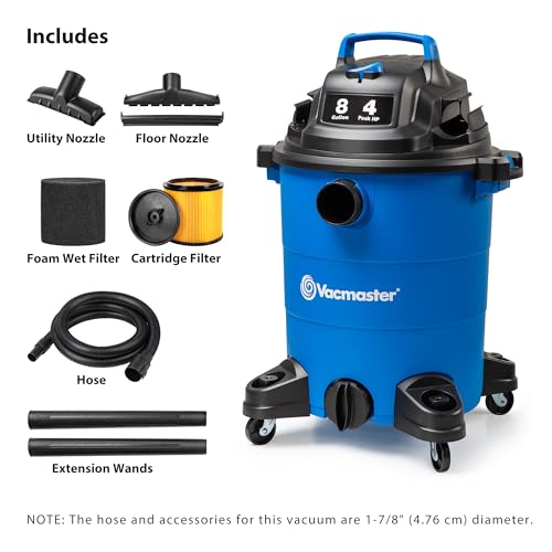 Vacmaster Blue Edition 8-Gallon Wet/Dry Vacuum thumbnail 2