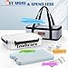 TENDWARE Chilled Portable Snackle Box Container Beach Essentials Insulated Bag Keep Food Warm, Divided Serving Tray Reusable Ice Pack Road Trip Essentials for Charcuterie Snack Picnic
