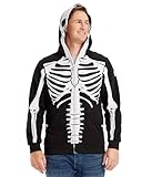 Tipsy Elves Casual Skeleton Hoodie Black White Halloween Costume Size Medium