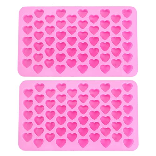Molde de silicona para cubos de hielo con 55 cavidades en forma de corazón miniatura 6