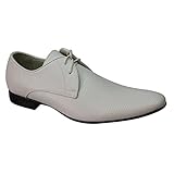bravo Men's Pointed Dress Shoes White Klein 1 (11 U.S)