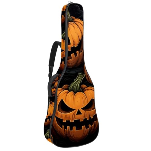 Housse guitare acoustique Art Citrouille pour cours et répétitions