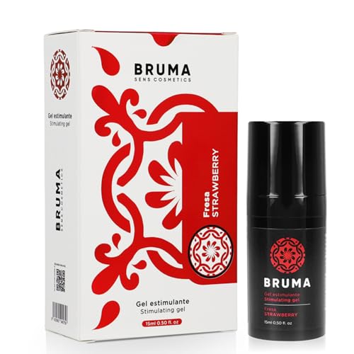 Lubricante sabor fresa/Gel estimulante 15 ml/Potencia las sensaciones y el Placer/Gel íntimo estimulador, tamaño de viaje