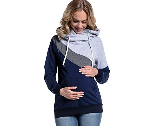 ODOKEI Sudaderas Lactancia Maternidad Sudadera Mujer Capucha Camisetas Premama Blusas de Embarazadas...