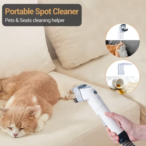 WECLEAN Tapijtreiniger Machines met Handheld Tapijtreiniger Borstel, Bekleding Spot Cleaner Machine voor Autostoel Tapijt, Tapijt en Bank, Witte Spot Wash voor Vloer Diepe Reiniging voor Huisdier Thuis - Image 4