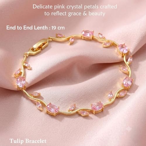 Generic Tulip Bracelet for Women Gold - Image 3