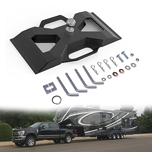 ENIXWILL Fifth Wheel Gooseneck Hitch Universal Gooseneck Ball Plate with 2-5/16 in Ball,25000 lbs